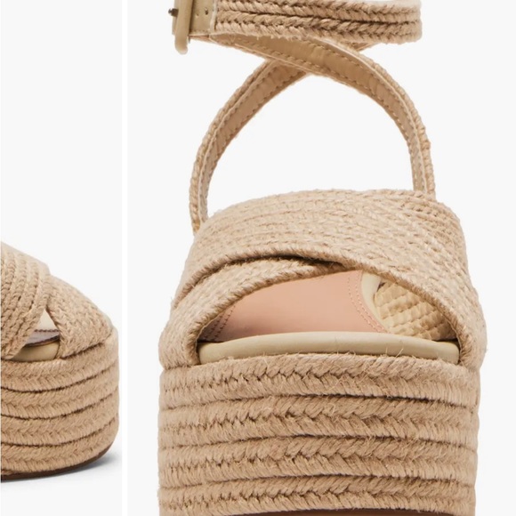 Steven New York Ramey Espadrille Platform Wedge Sandal - Raffia - Picture 6 of 15